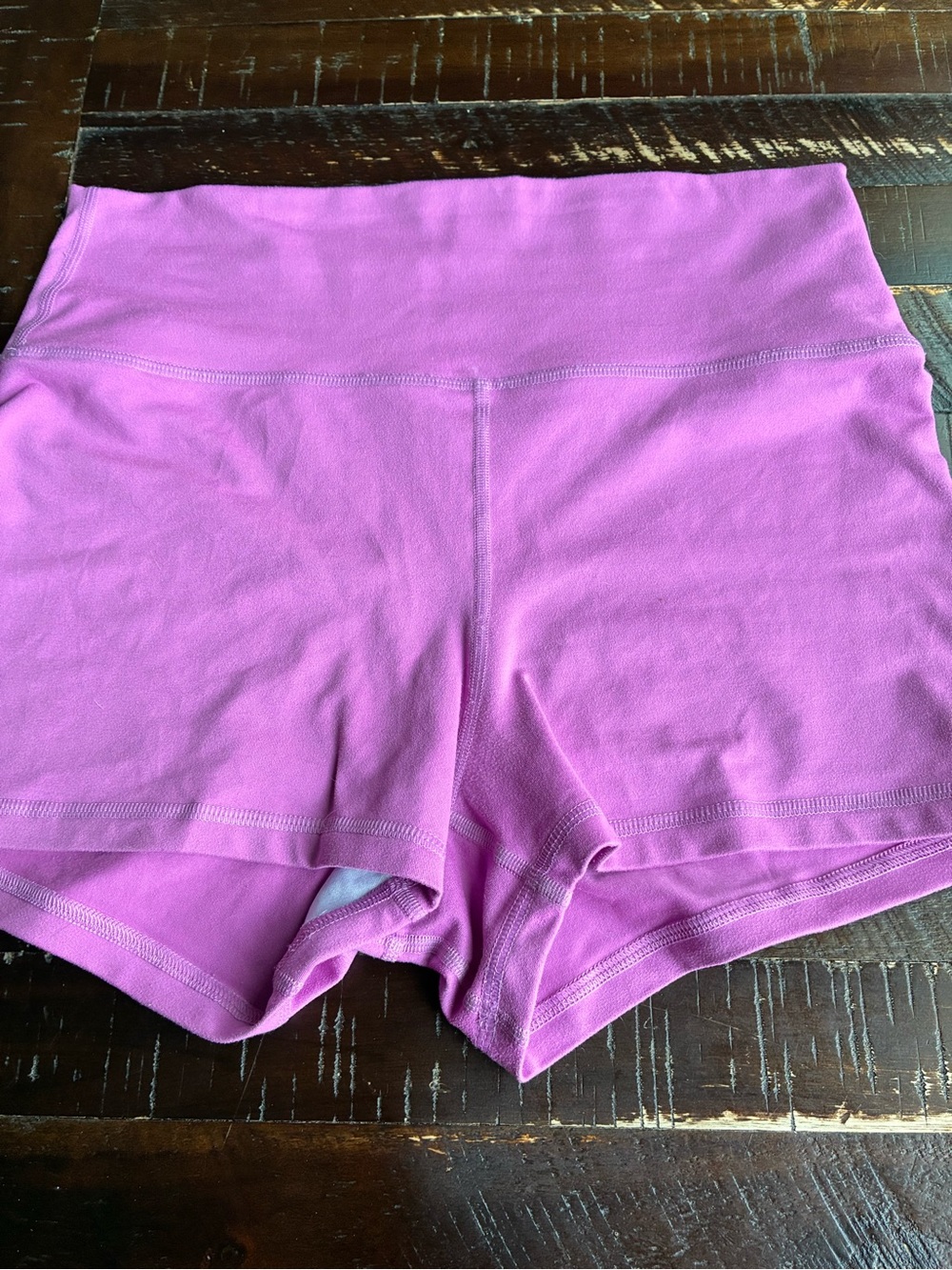 Fleo Purple Highwaisted Athletic Shorts